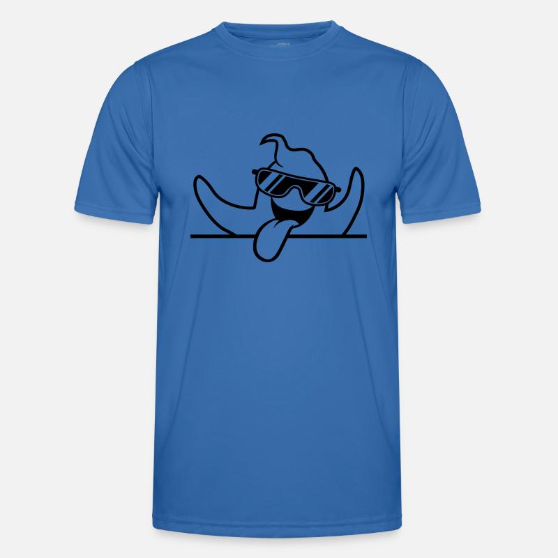 text write space field cool sunglasses grim Men's Functional T-Shirt