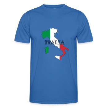 ITALY - Men's Functional T-Shirt - royal blue - Front - AI Model Male 178 dark (178cm)