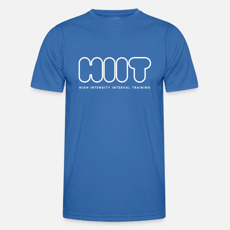 HIIT - HIGH INTENSITY INTERVAL TRAINING - Männer Funktions-T-Shirt - Königsblau