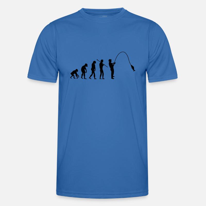 fishing_evolution_001 - Men's Functional T-Shirt - royal blue