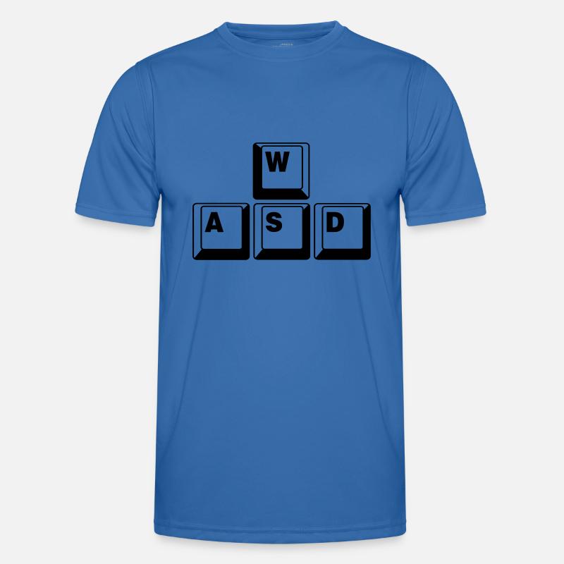 WASD Game Control Key combo - Men's Functional T-Shirt - royal blue