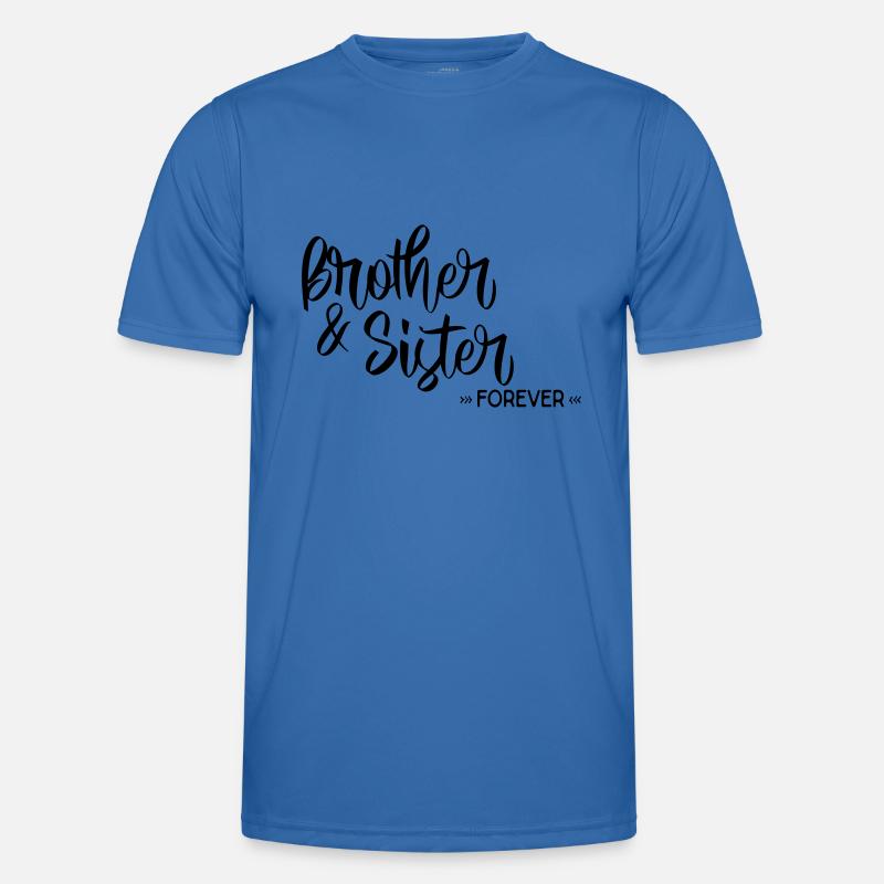 bror og søster - Funktionsshirt til herrer - kongeblå