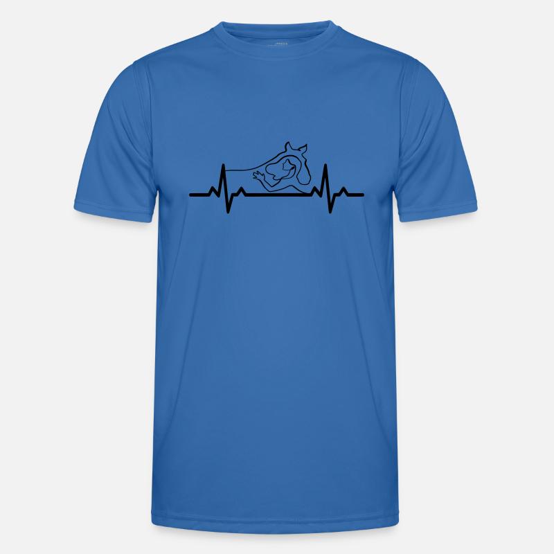 Conception de cheval Heartbeat T-shirt sport Homme