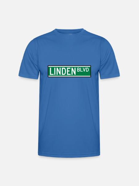 LINDEN BLVD SIGN - Men's Functional T-Shirt - royal blue