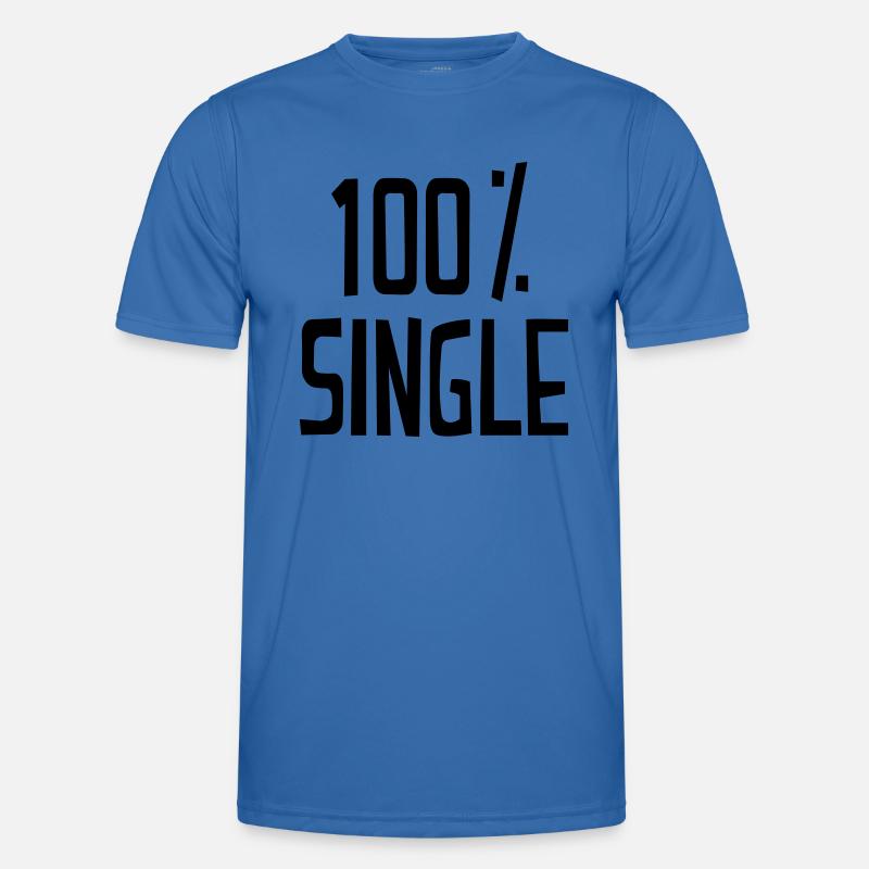 Single Männer Funktions-T-Shirt