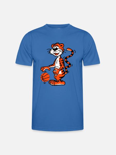 Basketballtiger - Männer Funktions-T-Shirt - Königsblau