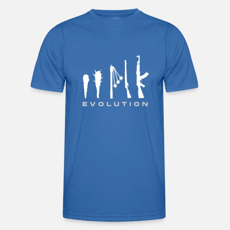 Waffen Evolution - Männer Funktions-T-Shirt - Königsblau