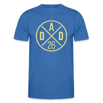 Dad 26 Vater Baby Papa 2026 Vatertagsgeschenk - Männer Funktions-T-Shirt - Königsblau - Vorne - AI Model Male 178 dark (178cm)