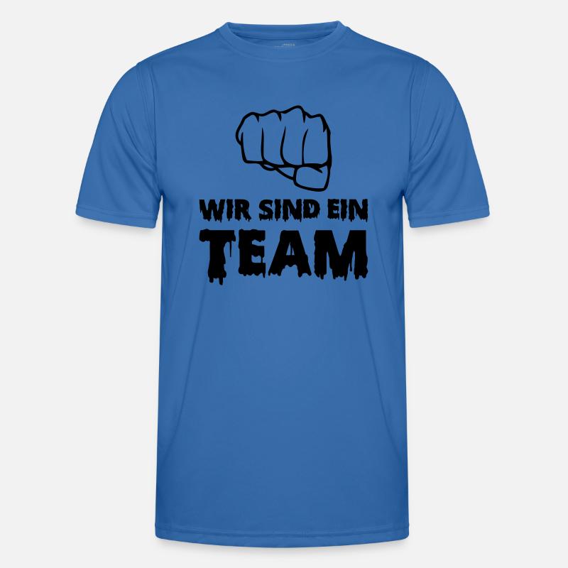 wir sind ein team - Männer Funktions-T-Shirt - Königsblau