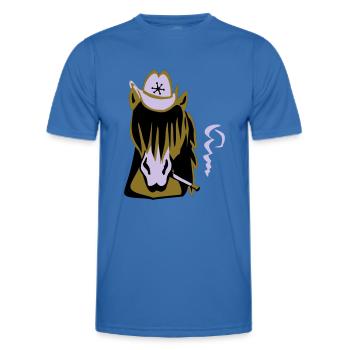 Cowboypferd - Männer Funktions-T-Shirt - Königsblau - Vorne - AI Model Male 178 dark (178cm)