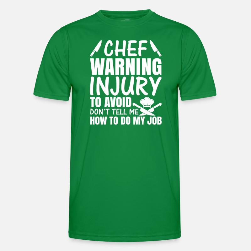 Chef Hat, Chef, Kitchen, Five stars, Gold, 5, Men's Functional T-Shirt