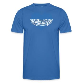 Honduras National Flag Honduras Republic Heart - Men's Functional T-Shirt - royal blue - Front - AI Model Male 178 dark (178cm)