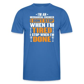 Mechanical Engineer Mechanical Engineer Profession - Men's Functional T-Shirt - royal blue - Front - AI Model Male 178 dark (178cm)