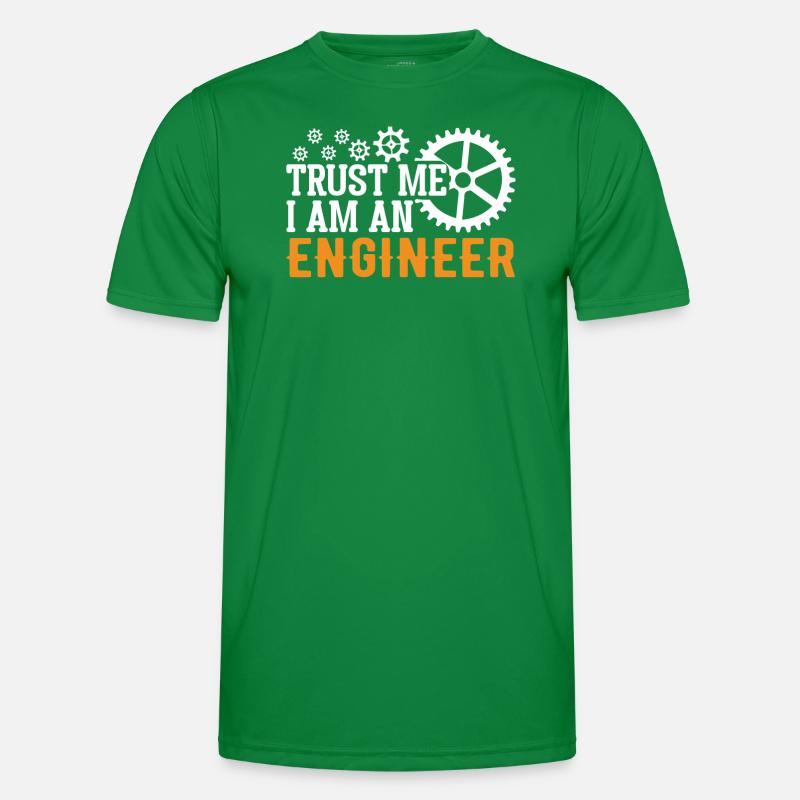 Engineer Brain Mechanical Engineering Electrical Engineering Math Men's Functional T-Shirt