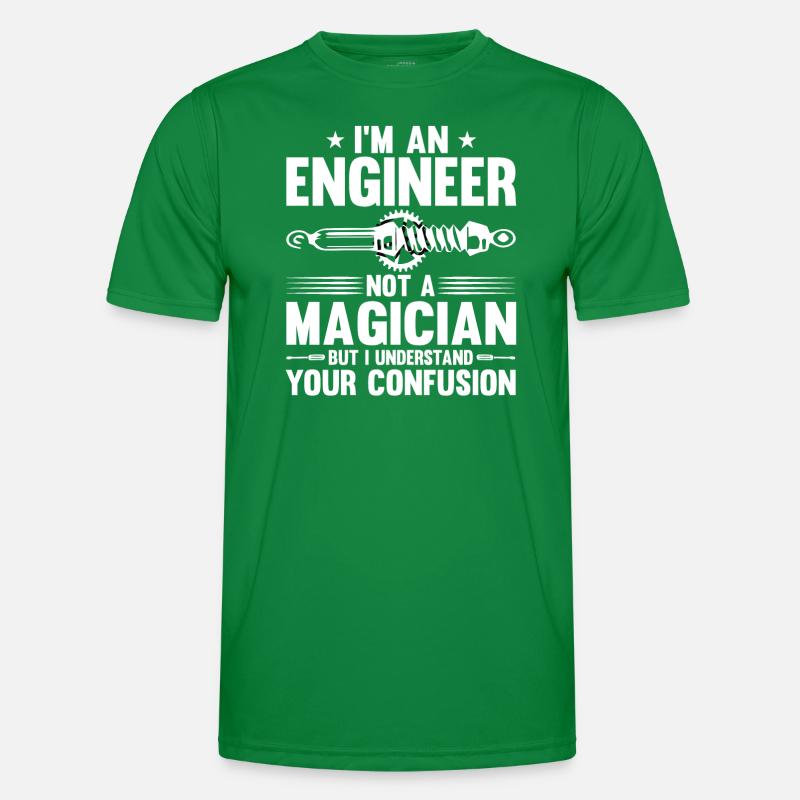 Engineer Brain Mechanical Engineering Electrical Engineering Math Men's Functional T-Shirt