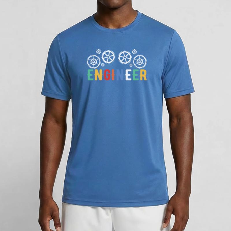 Engineer Brain Mechanical Engineering Electrical Engineering Math Men's Functional T-Shirt