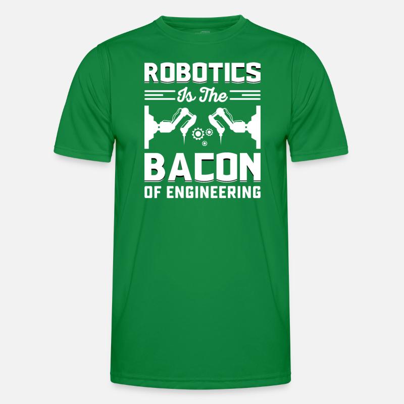 Roboter Programmierer Automatisierungstechniker Männer Funktions-T-Shirt