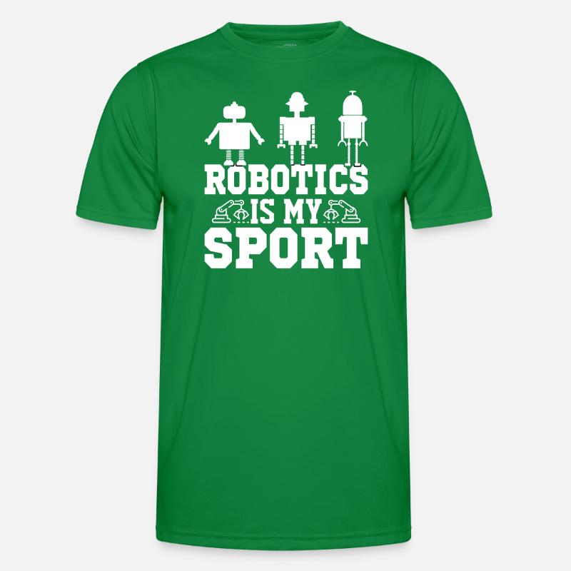 Roboter Programmierer Automatisierungstechniker Männer Funktions-T-Shirt