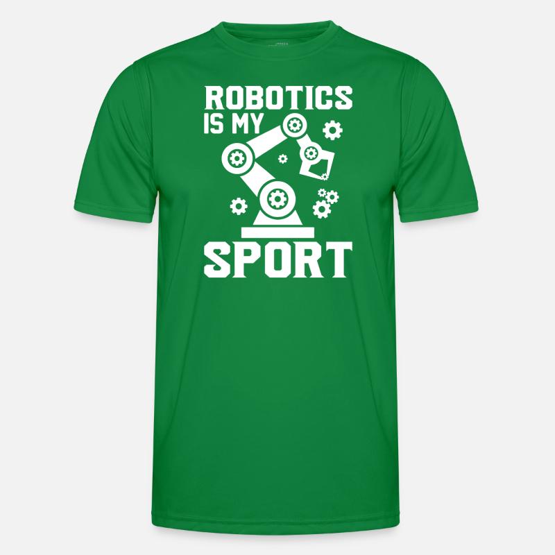Roboter Programmierer Automatisierungstechniker Männer Funktions-T-Shirt