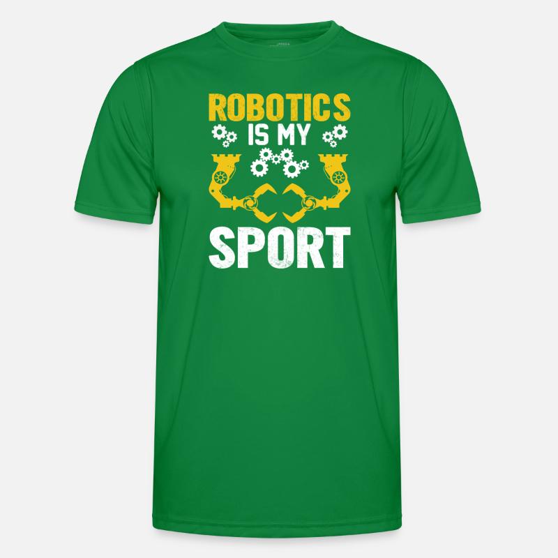 Roboter Programmierer Automatisierungstechniker Männer Funktions-T-Shirt