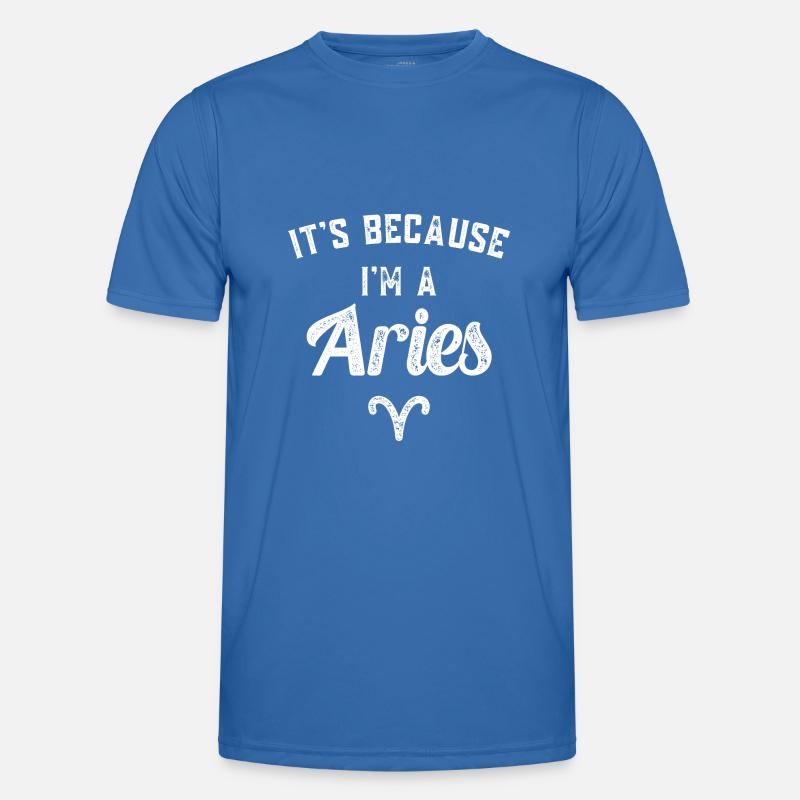 Sternzeichen Widder - Männer Funktions-T-Shirt - Königsblau