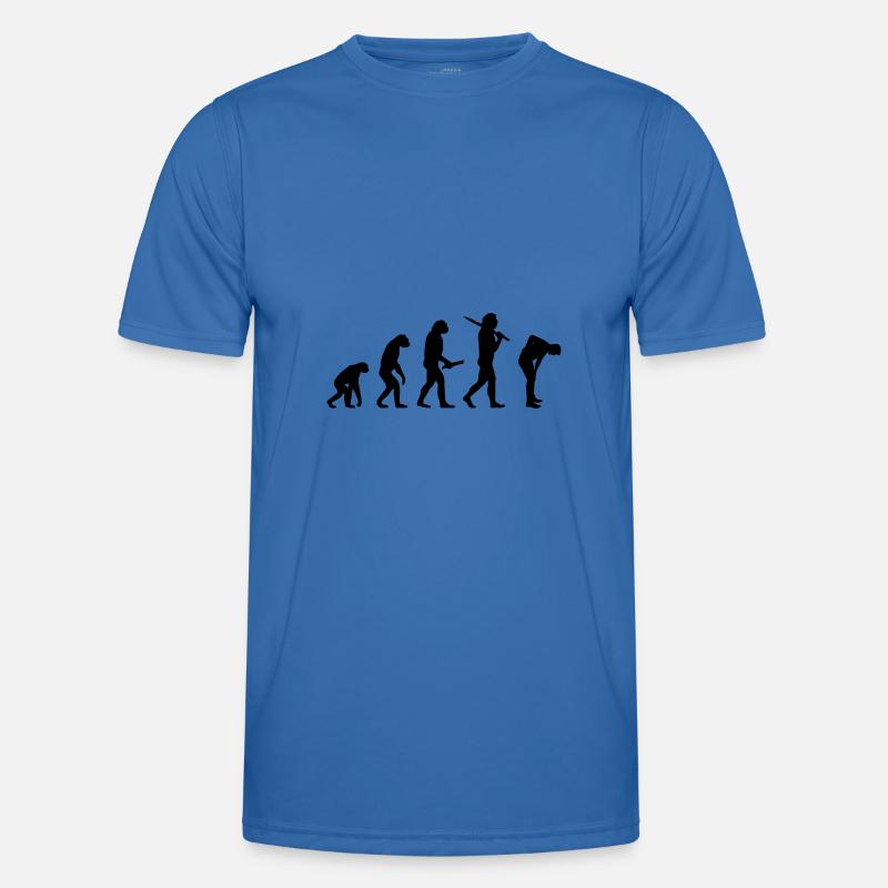 Evolution Back Pain Fun Funny IT Home Office T-shirt sport Homme