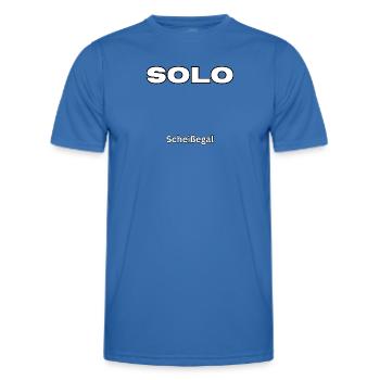Solo Malle Party - Männer Funktions-T-Shirt - Königsblau - Vorne - AI Model Male 178 dark (178cm)