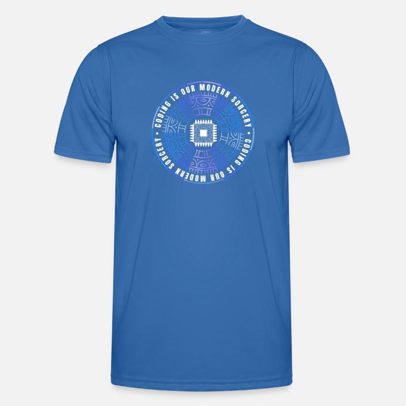 sarcastic magic of coding spell - Men's Functional T-Shirt - royal blue