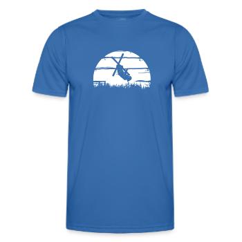 Skifahrer Trick - Berge - Wintersport - Sprung - Männer Funktions-T-Shirt - Königsblau - Vorne - AI Model Male 178 dark (178cm)