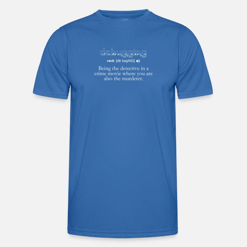 Debugging Definition - Computer Science Programmer - Men's Functional T-Shirt - royal blue