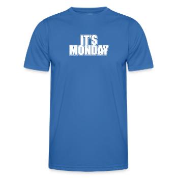 Lustig, es ist Montag Scherzkeks Tag der Woche Streich - Männer Funktions-T-Shirt - Königsblau - Vorne - AI Model Male 178 dark (178cm)