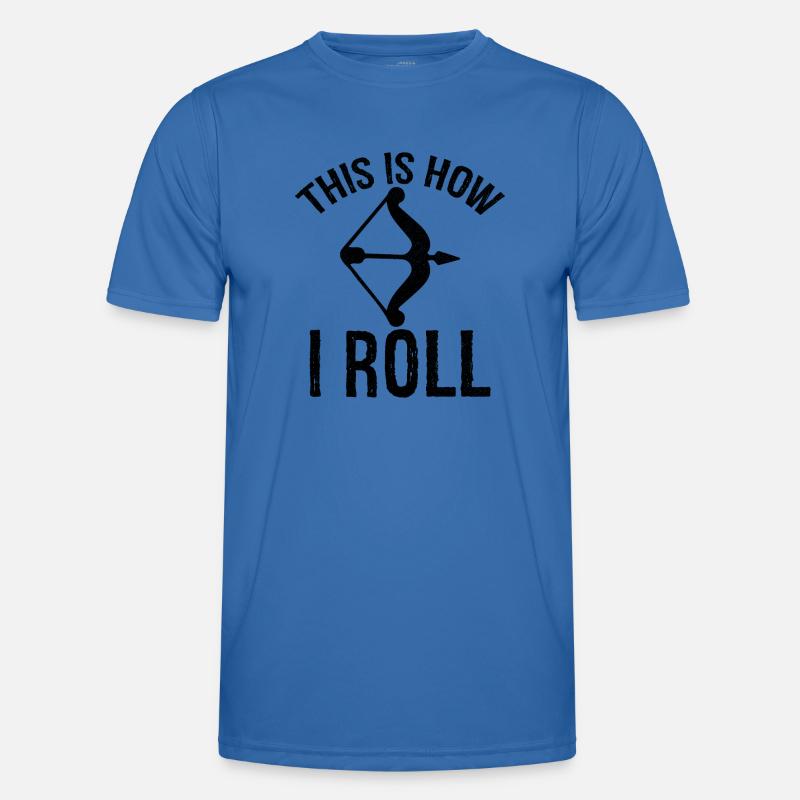 this is how I roll Archery - Men's Functional T-Shirt - royal blue