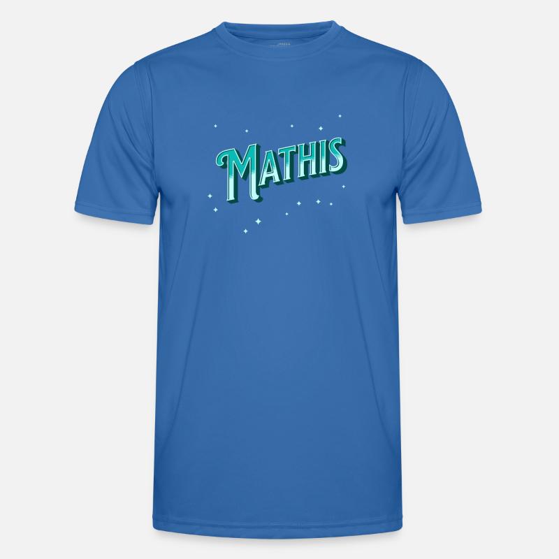 Mathis name personalized - Men's Functional T-Shirt - royal blue