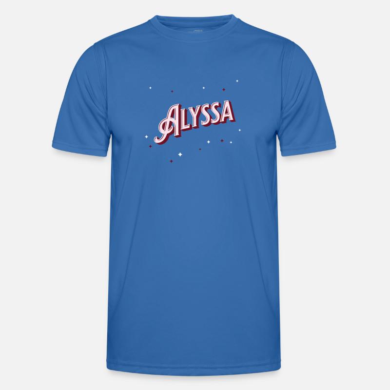 Alyssa name personalized - Men's Functional T-Shirt - royal blue