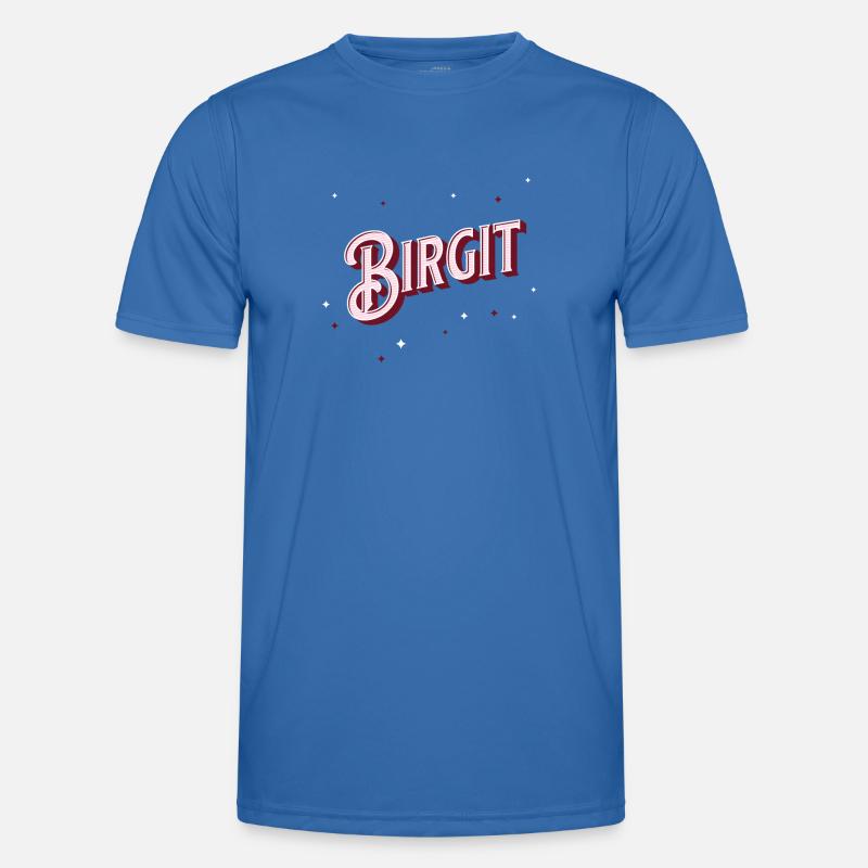 Birgit name personalized - Men's Functional T-Shirt - royal blue