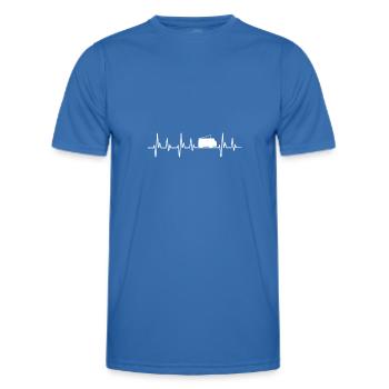 Camper Shirt Camping Wohnwagen Wohnmobil Geschenk - Männer Funktions-T-Shirt - Königsblau - Vorne - AI Model Male 178 dark (178cm)