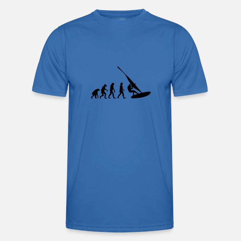 Windsurfen Windsurfer Geschenk Surfen Evolution - Männer Funktions-T-Shirt - Königsblau
