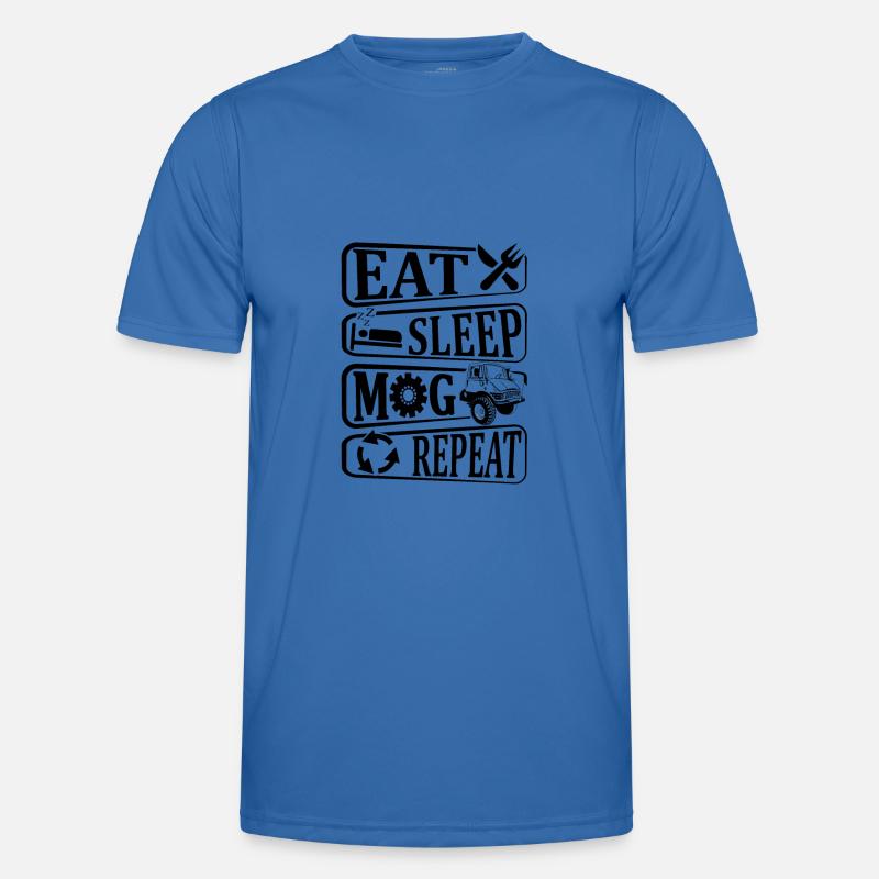 Eat, Sleep, Mog, Repeat, - Unimog - Oldtimer Männer Funktions-T-Shirt
