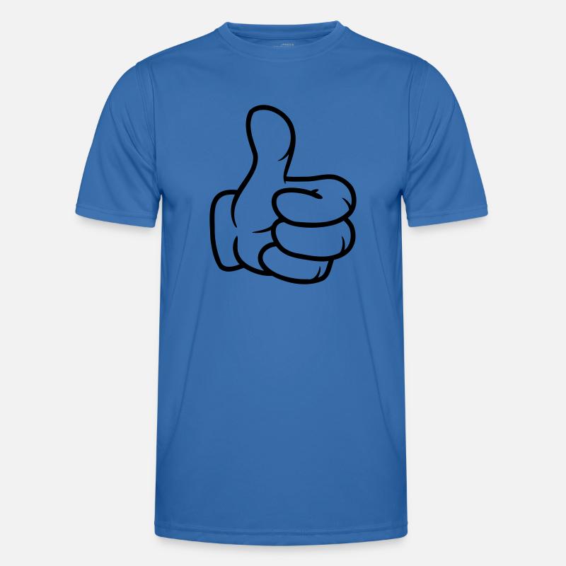 Daumen hoch Comic Hand - Männer Funktions-T-Shirt - Königsblau