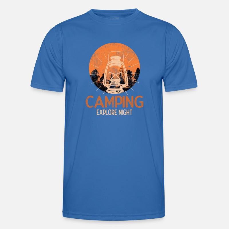 Camping Camping EXPLORE NIGHT - Männer Funktions-T-Shirt - Königsblau