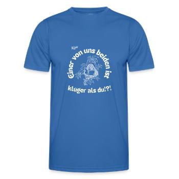 Klüger als du - Männer Funktions-T-Shirt - Königsblau - Vorne - AI Model Male 178 dark (178cm)