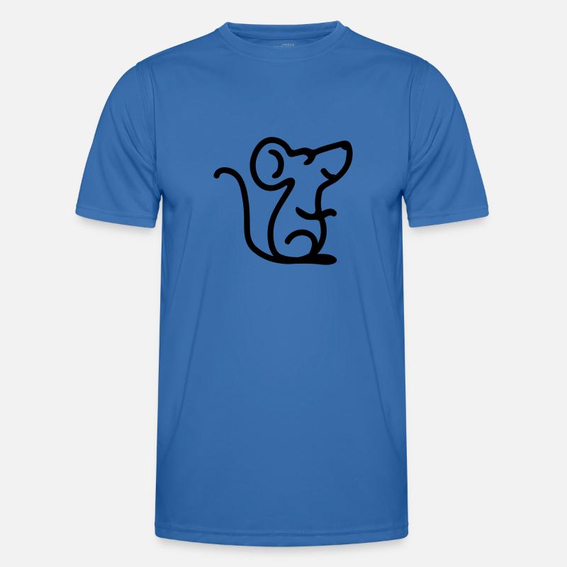 Mouse dreams - Line - Men's Functional T-Shirt - royal blue