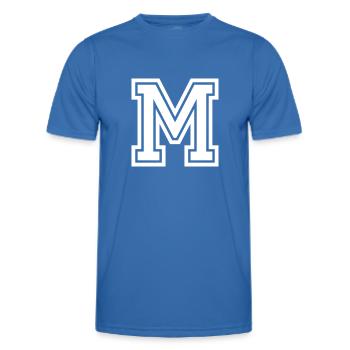 M - Männer Funktions-T-Shirt - Königsblau - Vorne - AI Model Male 178 dark (178cm)