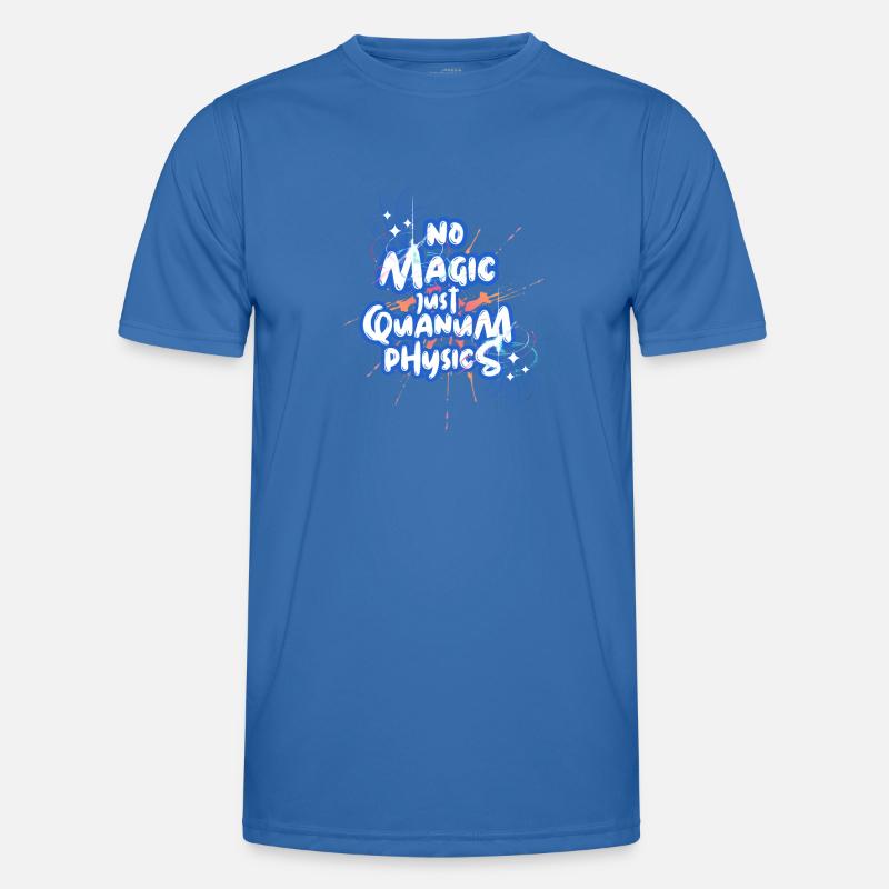 No Magic, just Quantum-Physics Design - Men's Functional T-Shirt - royal blue