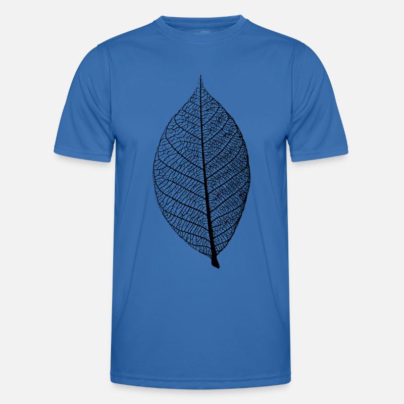leaf tree forest skeleton pattern nerve love heart Men's Functional T-Shirt