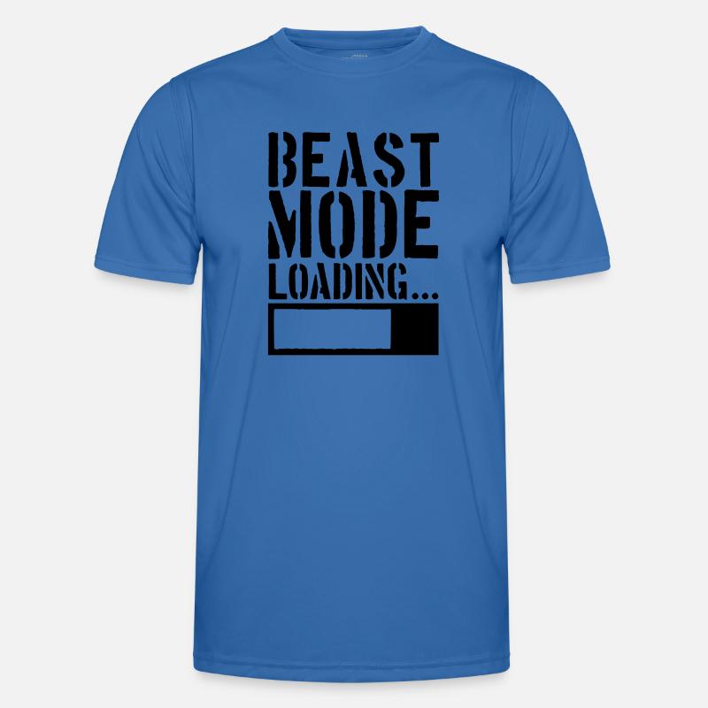 Caution Beast Mode Loading - Men's Functional T-Shirt - royal blue
