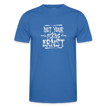 Not your Ernst - Denglish - Ruhrpott - Sprachkult - Männer Funktions-T-Shirt - Königsblau - Vorne - AI Model Male 178 dark (178cm)
