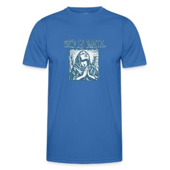 God Is Great – Praying Woman Faith Design - Men's Functional T-Shirt - royal blue - Front - AI Model Male 178 dark (178cm)
