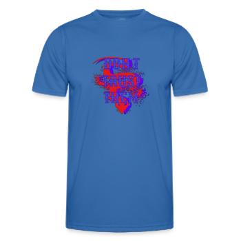 Don't Trust Them – Dark Statement Graphics - Men's Functional T-Shirt - royal blue - Front - AI Model Male 178 dark (178cm)