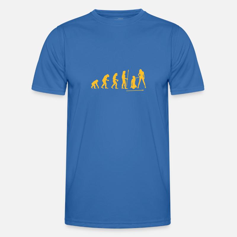 evolution_wedding1 - Men's Functional T-Shirt - royal blue